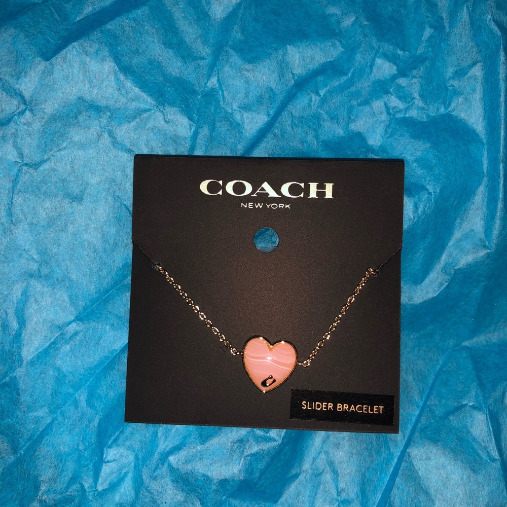 Coach Signature Heart Slider Bracelet - Picture 2 of 2
